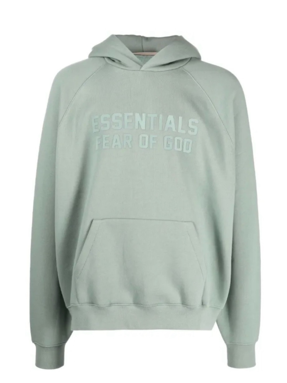 FEAR OF GOD Essentials Embossed Logo Men’s Sycamore Green Hoodie Size XL